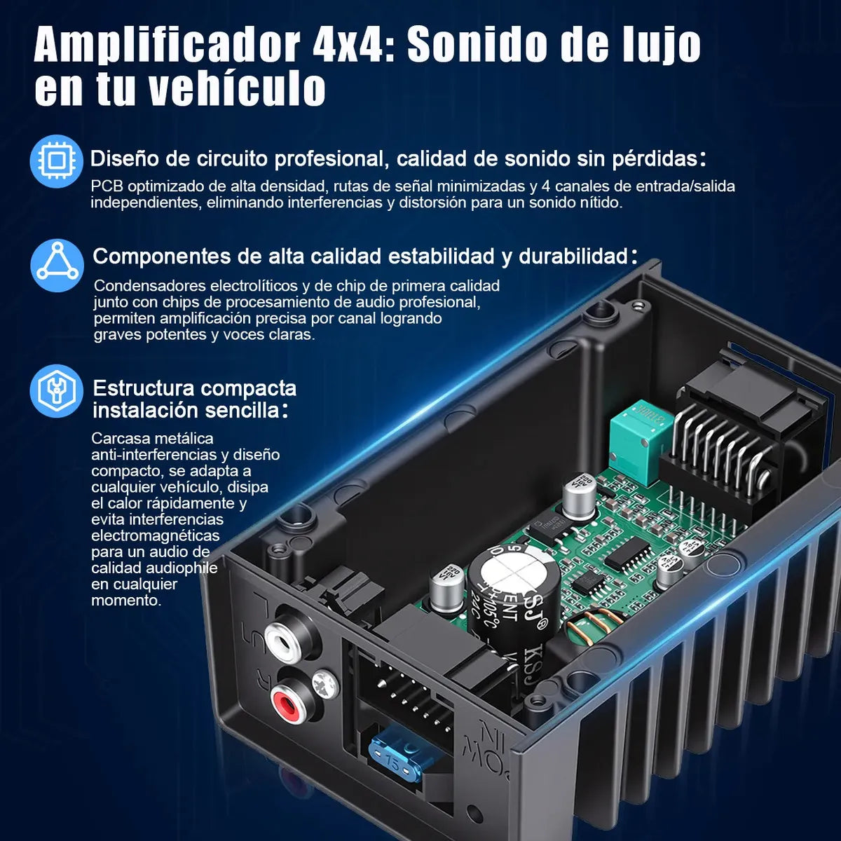 Amplificador con DSP HAWK AP-4439