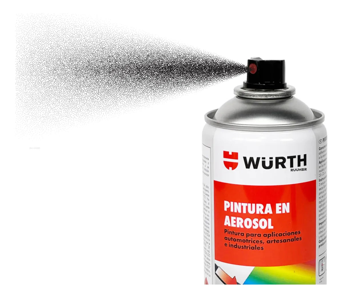 Pintura negra en aerosol Würth 400ml