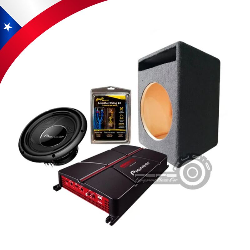 Promo Pioneer Sub Doble Bobina 12"+ Ampli 1000W