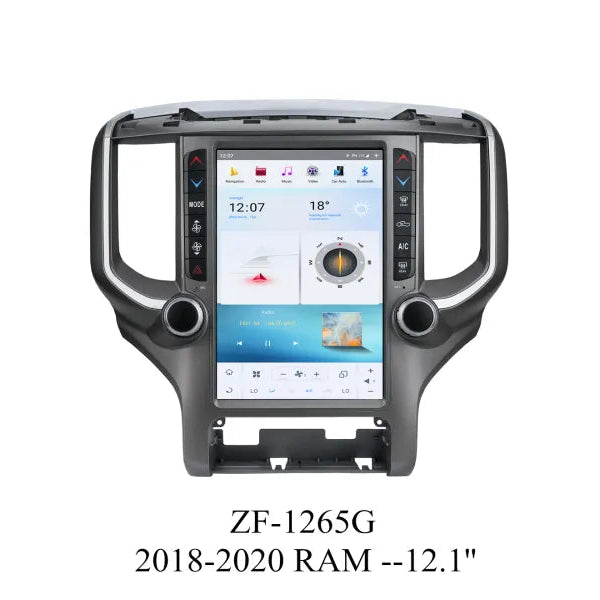Radio OEM RAM 1500/2500 tipo Tesla 2019-2025 | Apple CarPlay / Android Auto