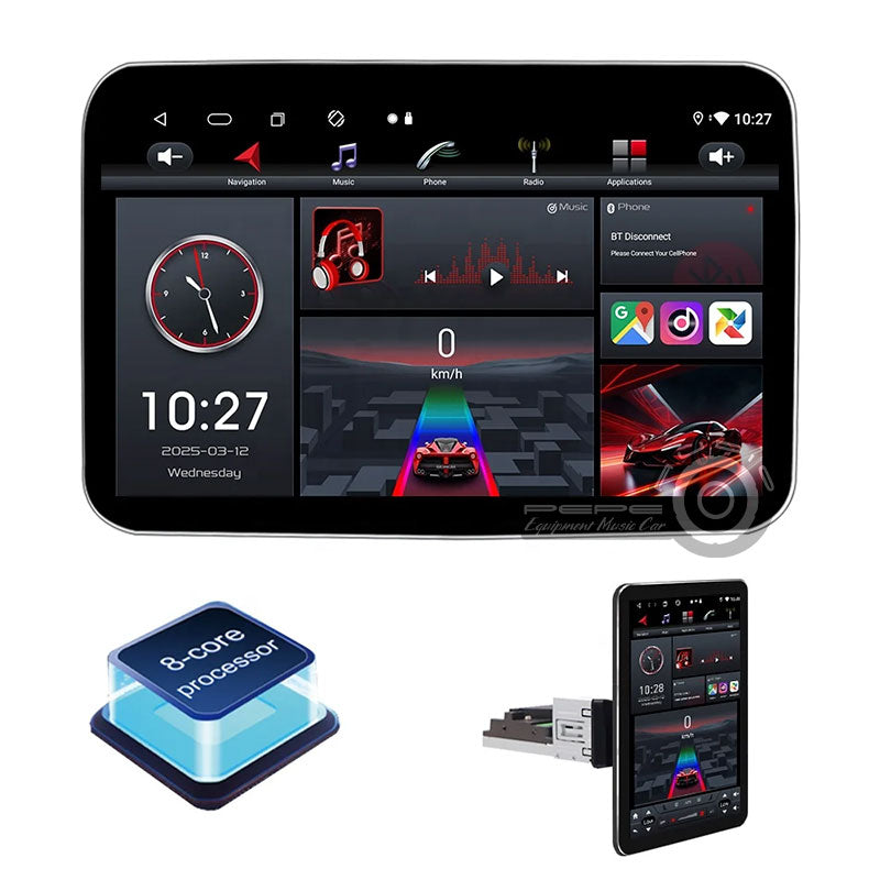 Radio Android Rotativa GYP CONNECT JYT-X1000A18MAX de 10" | Apple CarPlay / Android Auto