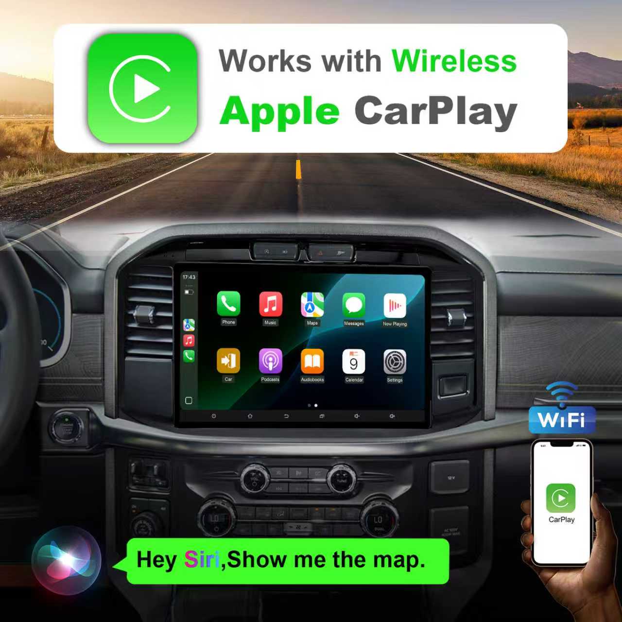 Radio OEM Android Ford F150 XLT 2022-2025  13.1" | Apple CarPlay / Android Auto