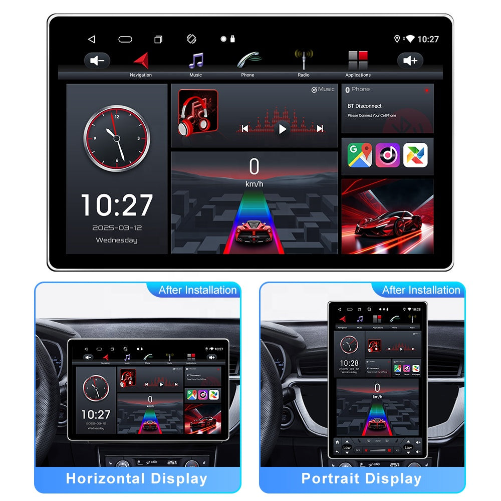 Radio Android GYP CONNECT JYT-X1200A18MAX de 12" | Apple CarPlay / Android Auto