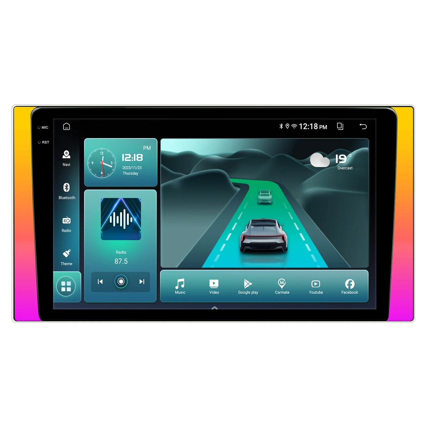 Radio GYP CONNECT GYP-PM101AMBIENT 10.1" | Apple CarPlay / Android Auto