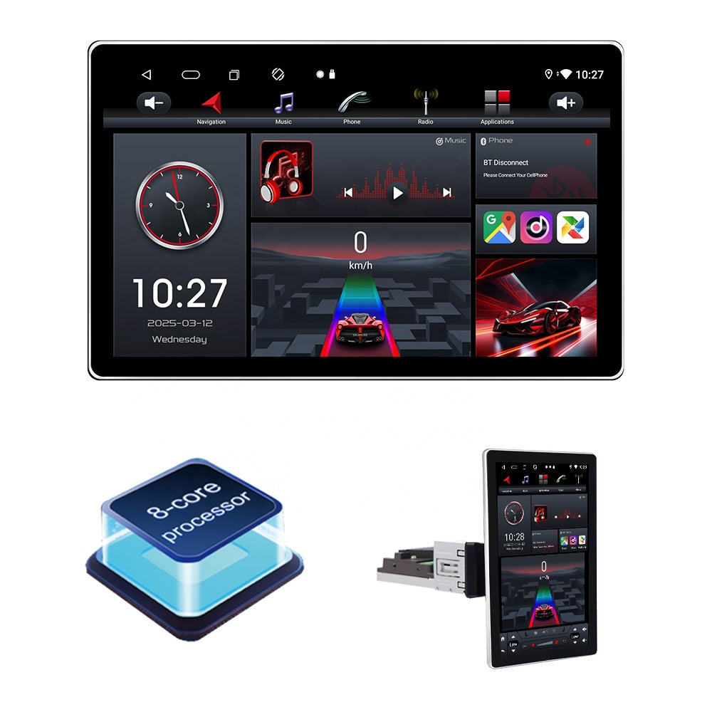 Radio Android GYP CONNECT JYT-X1200A18MAX de 12" | Apple CarPlay / Android Auto