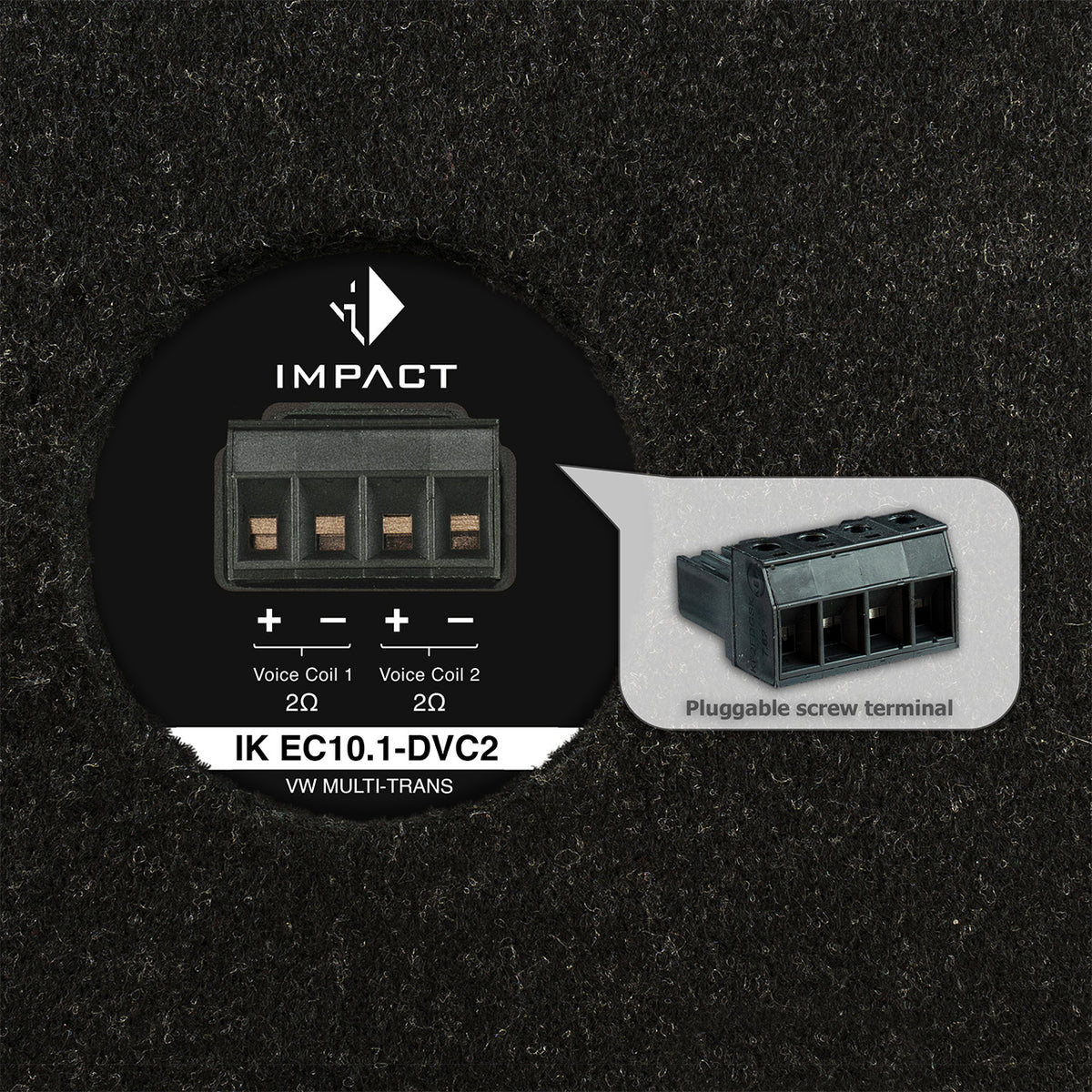 Subwoofer HELIX IK EC10.1-DVC2 – VW MULTI-TRANS