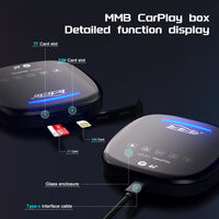 JOYEAUTO MMB MAX Universal CarPlay Android Ai Box | SIM TF card | HDMI