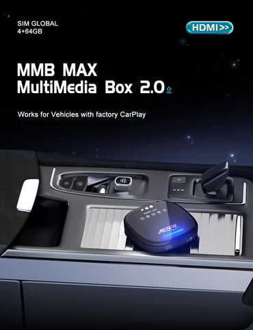 JOYEAUTO MMB MAX Universal CarPlay Android Ai Box | SIM TF card | HDMI