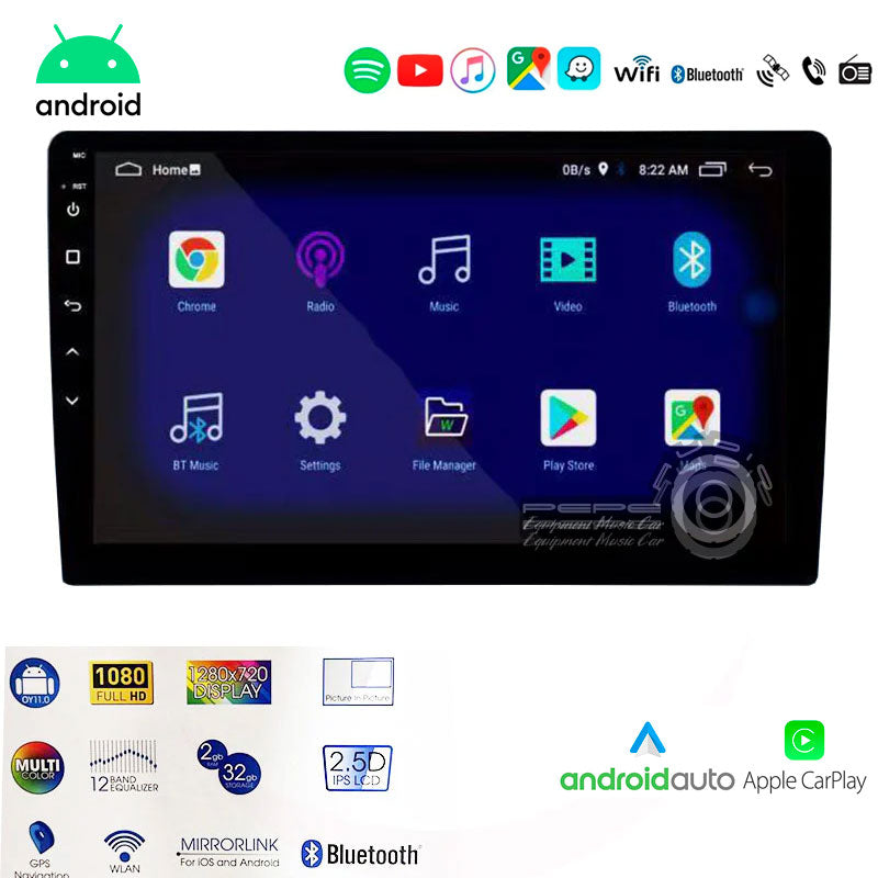 Radio Android Car play Onkyo X-QD1100 - 9" OFERTA