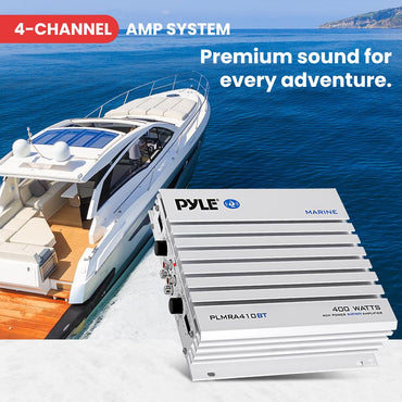 Amplificador Pyle PLMRA410BT Línea Marina