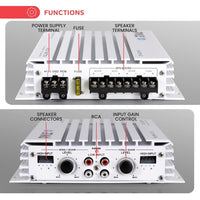 Amplificador Pyle PLMRA410BT Línea Marina