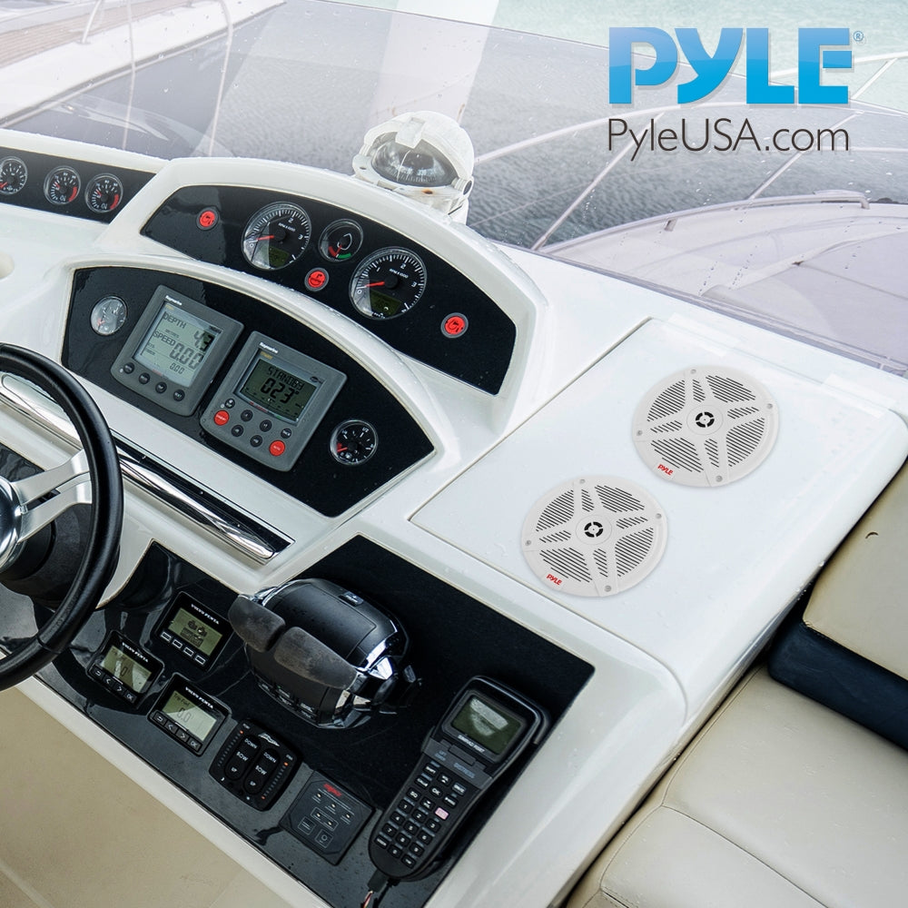 Parlante Activo Pyle PLMRBT65W con Bluetooth Línea Marina