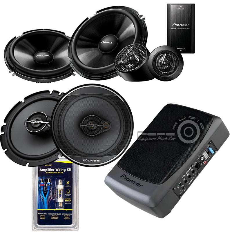 Promo Pioneer Plus Sub Componentes + Parlantes + Sub Activo Instalada
