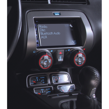 Kit de Moldura/Interface PAC AUDIO para Chevrolet Camaro 2010-2015 color plateado