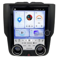 Radio Android Dodge RAM tipo Tesla con perillas | Apple CarPlay / Android Auto