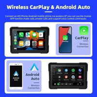 Monitor Multifuncional de 5" para Motocicletas con Apple CarPlay y Android Auto / DVR 2 Cámaras Instalado
