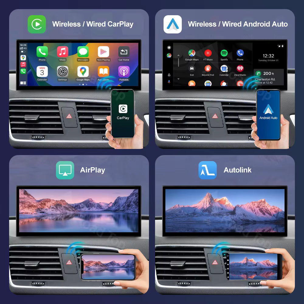 Radio OEM Linux para Audi Q3 RMC 2013-2018 de 12,3" | Apple CarPlay / Android Auto