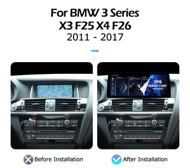 Radio OEM Android para BMW X3/X4 F25/F26 de 12.8" | Apple CarPlay / Android Auto