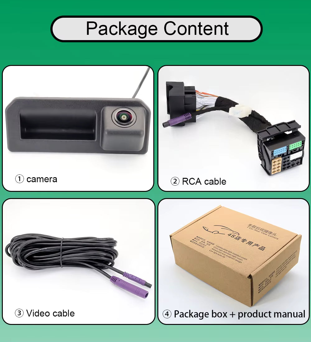 Cámara de Retroceso HD Audi A1 GB Sportback Q3 RS3 2019~2023 MIB2