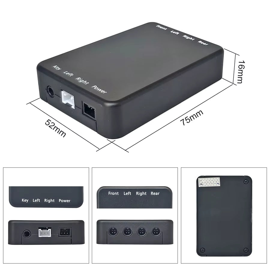 Caja controladora de cámaras de 4 vías (360°)