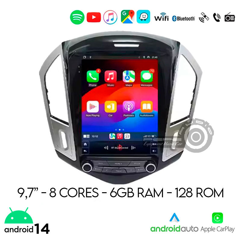 Radio Android Chevrolet Cruze (2012-2015) Instalada