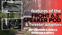 Kit de adaptadores para parlantes Stinger STXJLPOD para JEEP Wrangler & Gladiator
