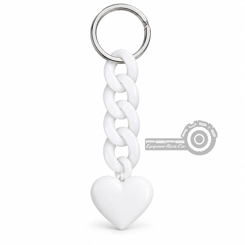 Llavero Corazón blanco