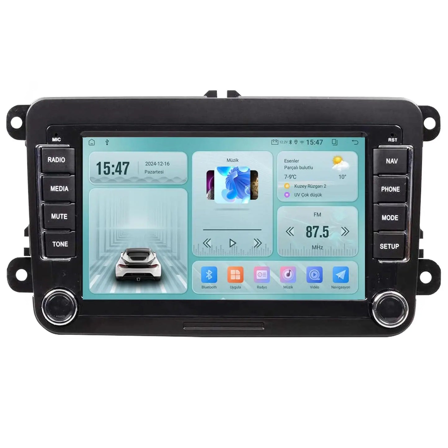 Radio OEM para Volkswagen con Apple CarPlay | Android Auto de 7" (Incluye instalación)