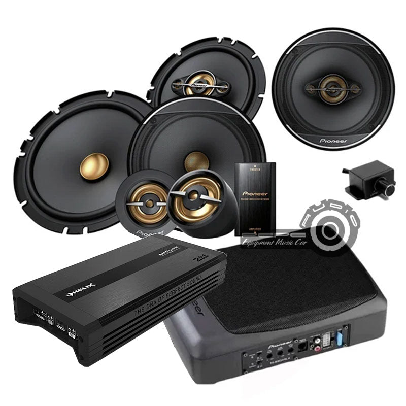Promo Pioneer V2: Componentes + Parlantes + Ampli + Sub (incluye instalación)