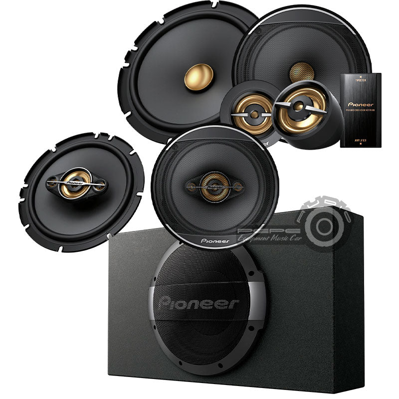 Pioneer Gold Parlantes + Componentes + Sub Instalada