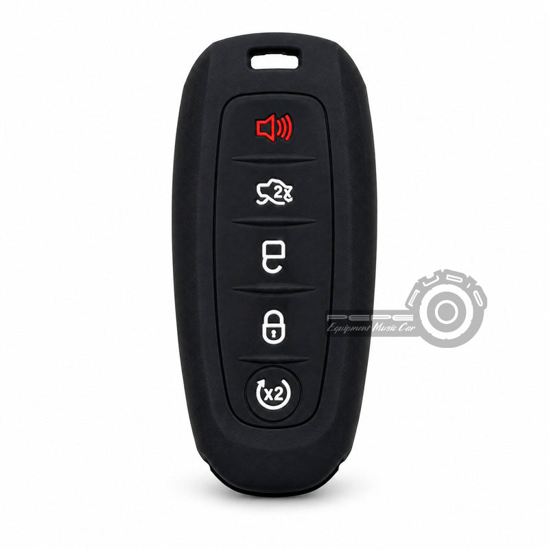 Funda protector de silicona negro 5 botones