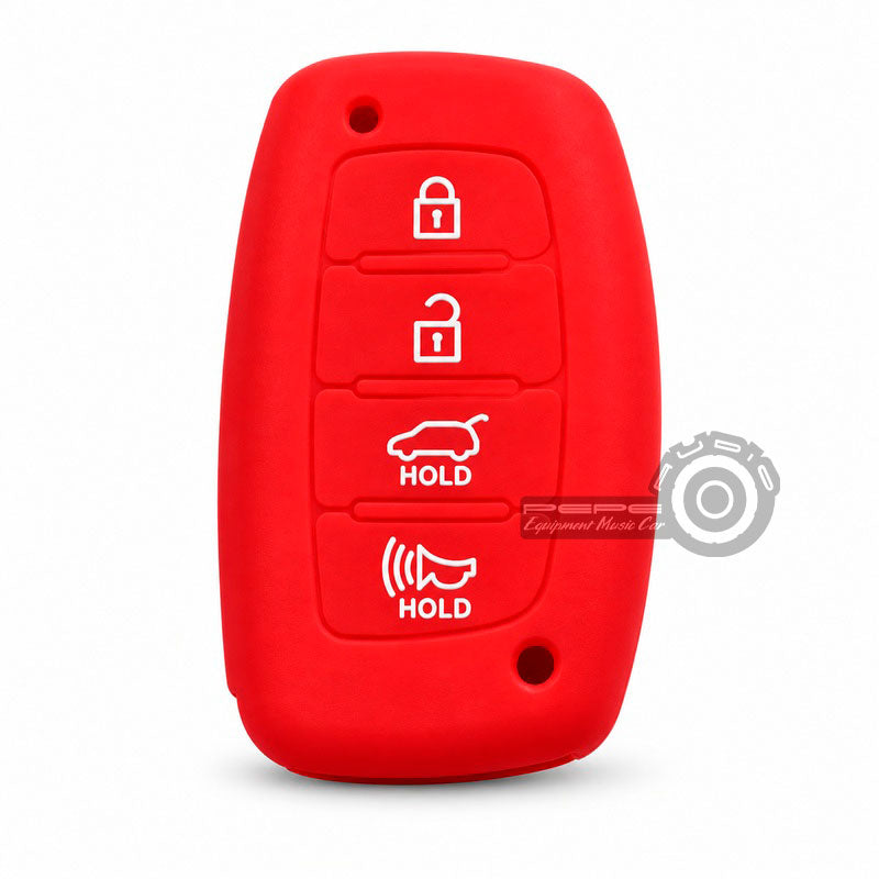 Funda protector de silicona Rojo 4 botones