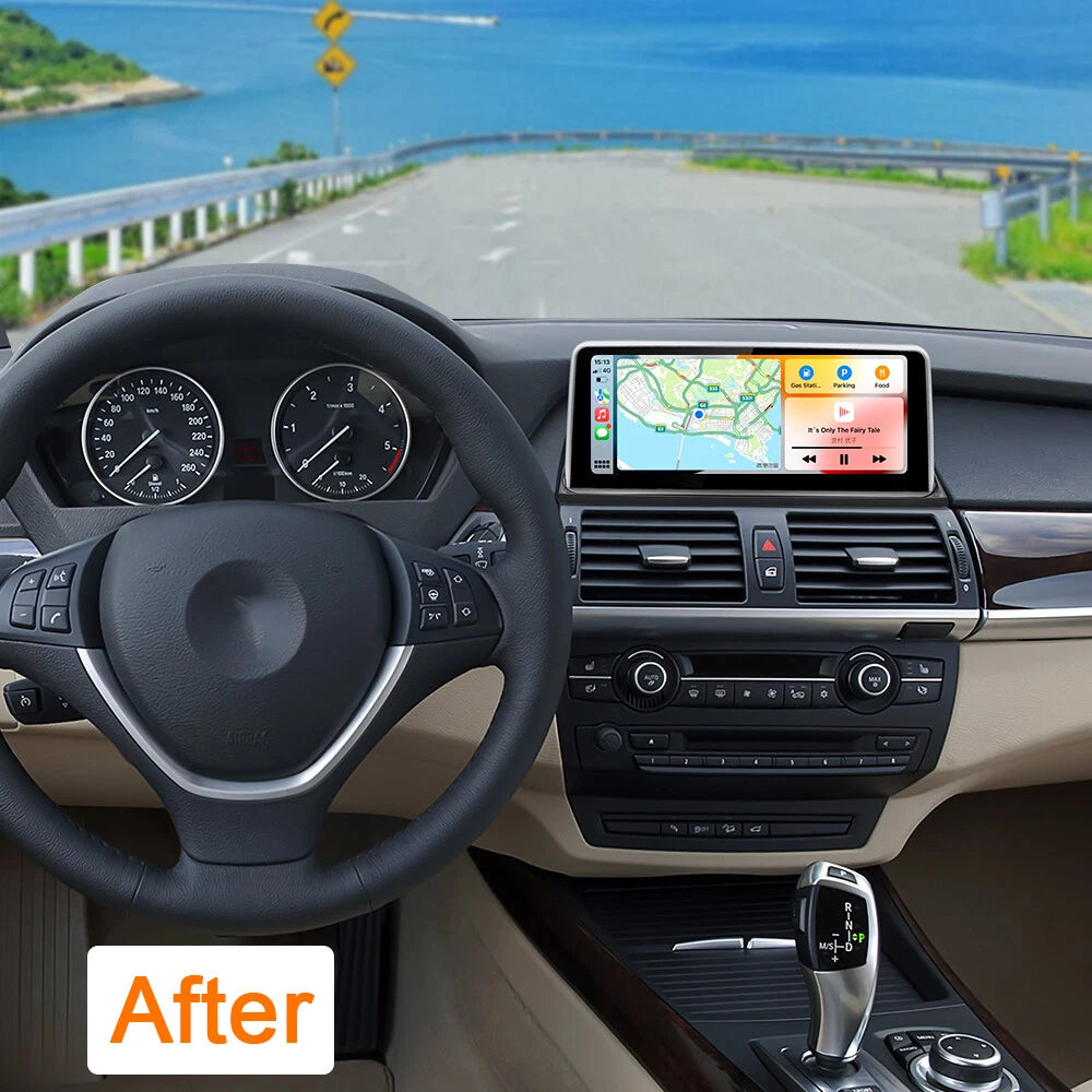 Radio OEM Android para BMW X5 E70 / X6 E71 CIC GYP CONNECT de 10.25" | Apple CarPlay / Android Auto