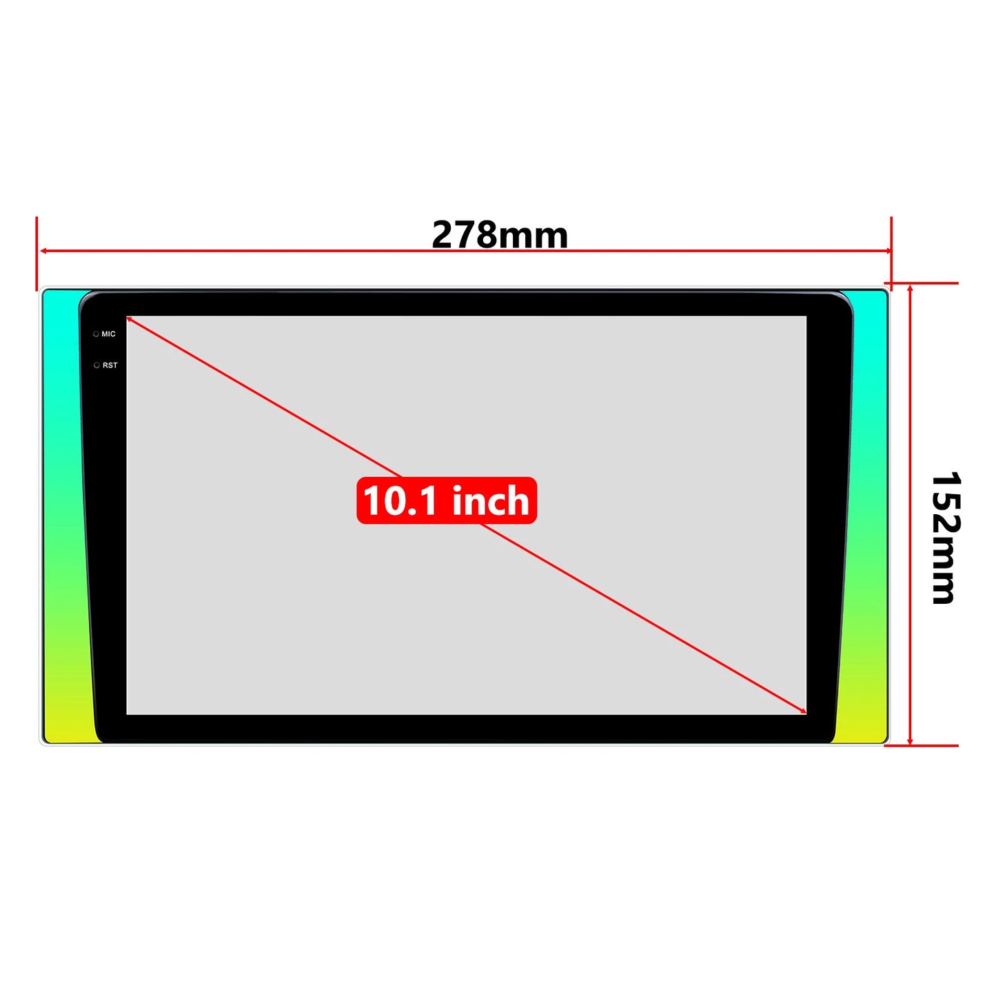 Radio GYP CONNECT GYP-PM101AMBIENT 10.1" | Apple CarPlay / Android Auto