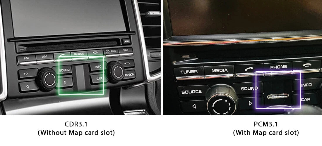 Interfaz Apple CarPlay | Android Auto Para Porsche CDR 3.1
