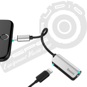 Cable divisor Baseus de iPhone a adaptador auxiliar de 3,5 mm L32
