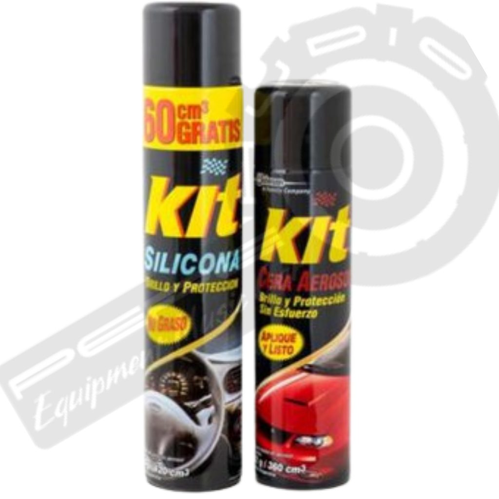 Protector Y Renovador Kit Pack Silicona Spray Mas Cera Spray