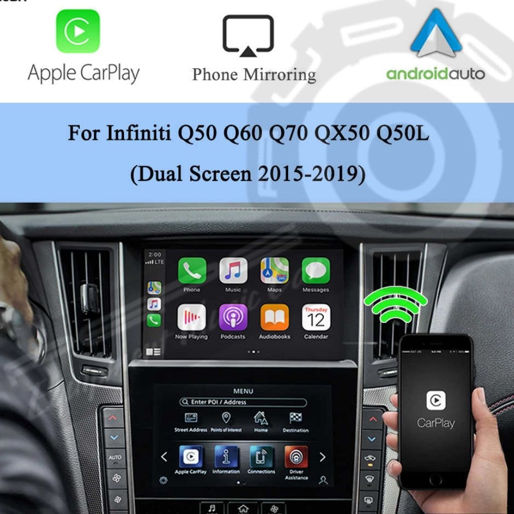 Interfaz Apple CarPlay | Android Auto Para Infiniti (incluye instalación)