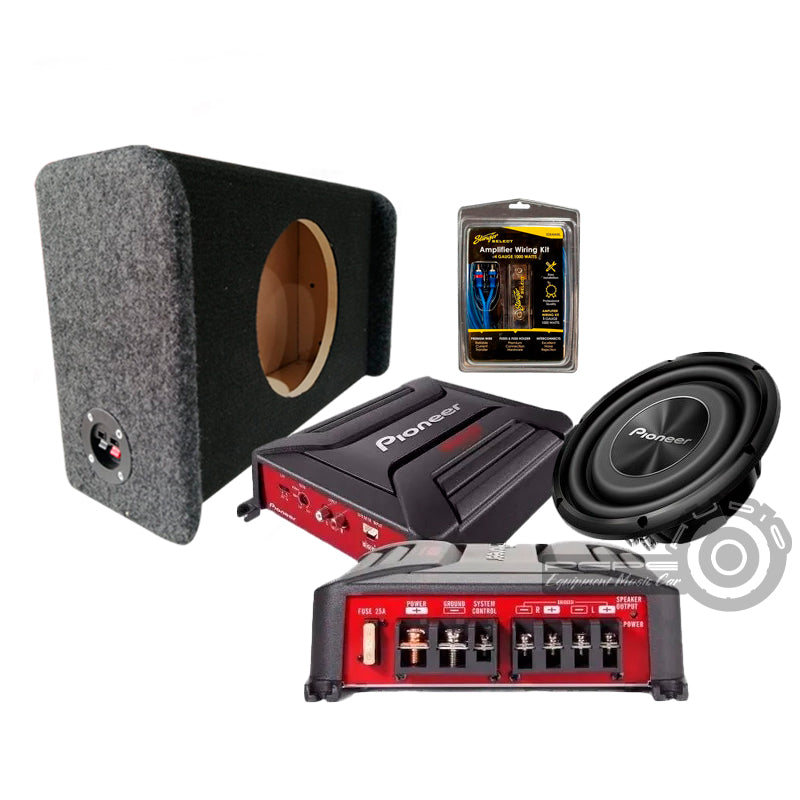 Promo Pioneer Sub Plano 10"+ Ampli 500W