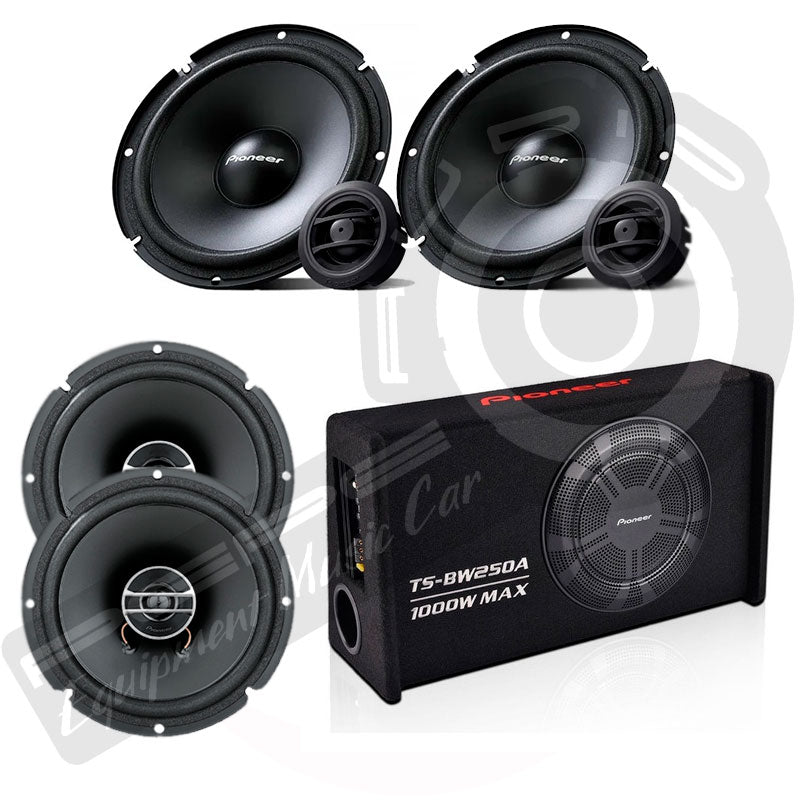 Super Promo Pioneer: Subwoofer + Componentes + Parlantes + Instalación